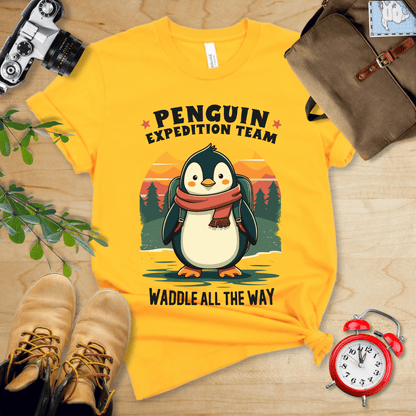 Hike Tee T-Shirt Gold / S Pinguin Expedition Team