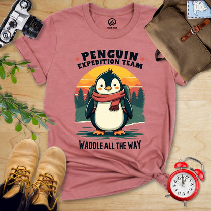 Hike Tee T-Shirt Heather Mauve / S Pinguin Expedition Team