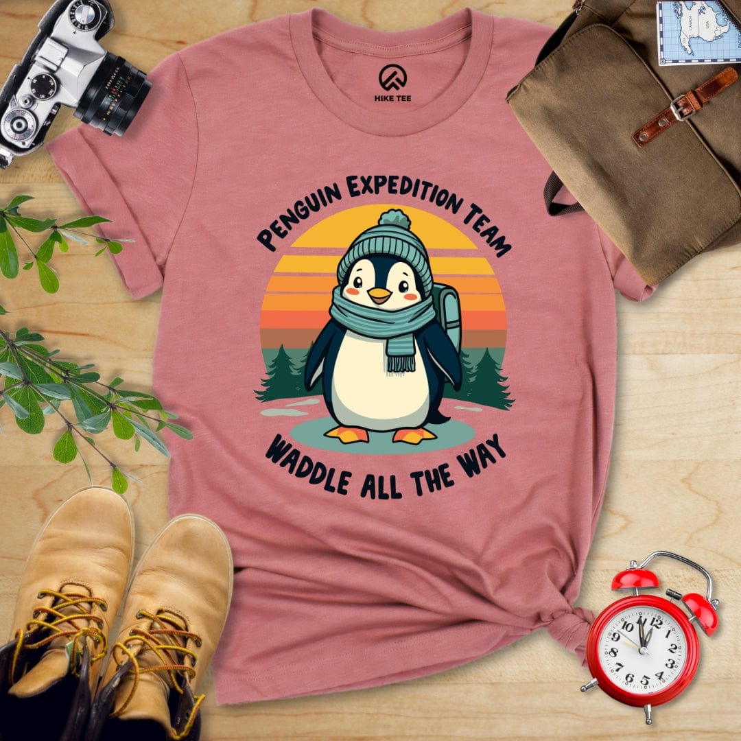 Hike Tee T-Shirt Heather Mauve / S Pinguin Expedition Team