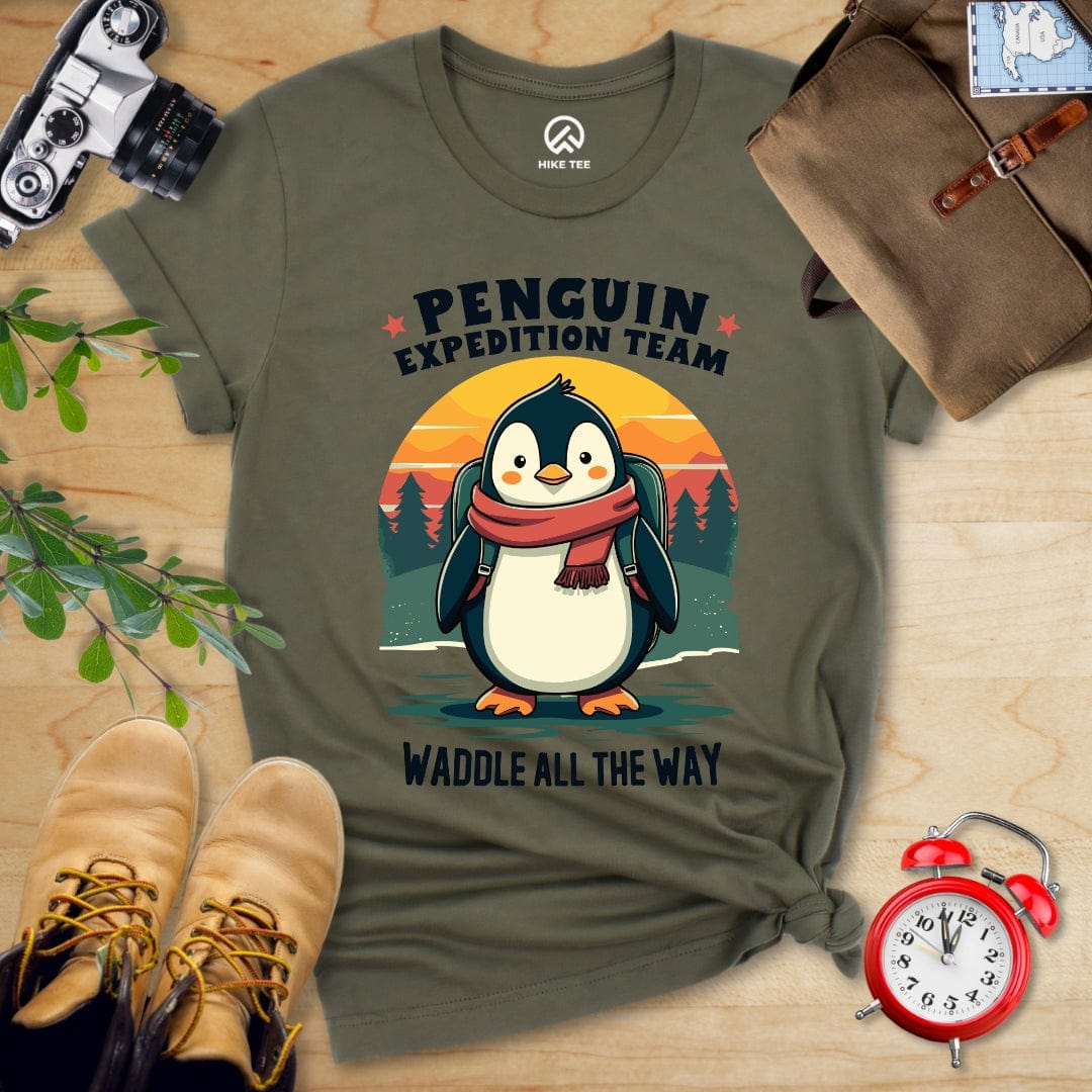 Hike Tee T-Shirt Military Green / S Pinguin Expedition Team