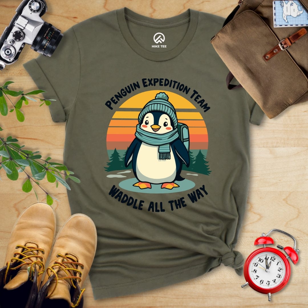 Hike Tee T-Shirt Military Green / S Pinguin Expedition Team