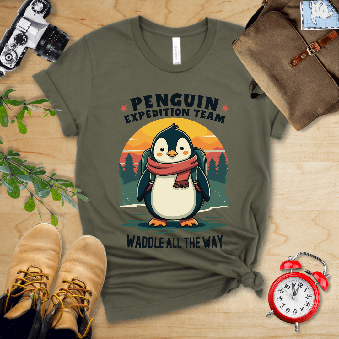 Hike Tee T-Shirt Military Green / S Pinguin Expedition Team