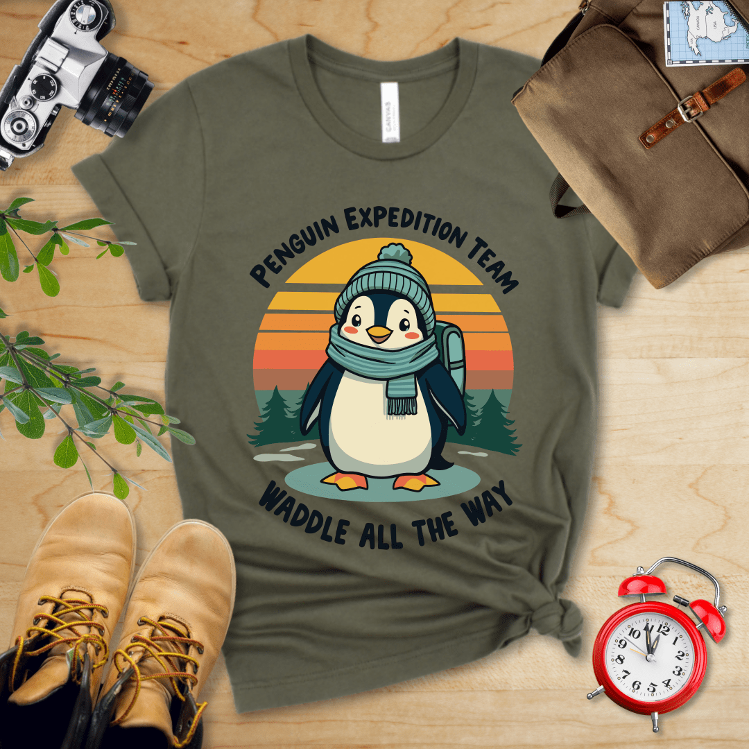 Hike Tee T-Shirt Military Green / S Pinguin Expedition Team