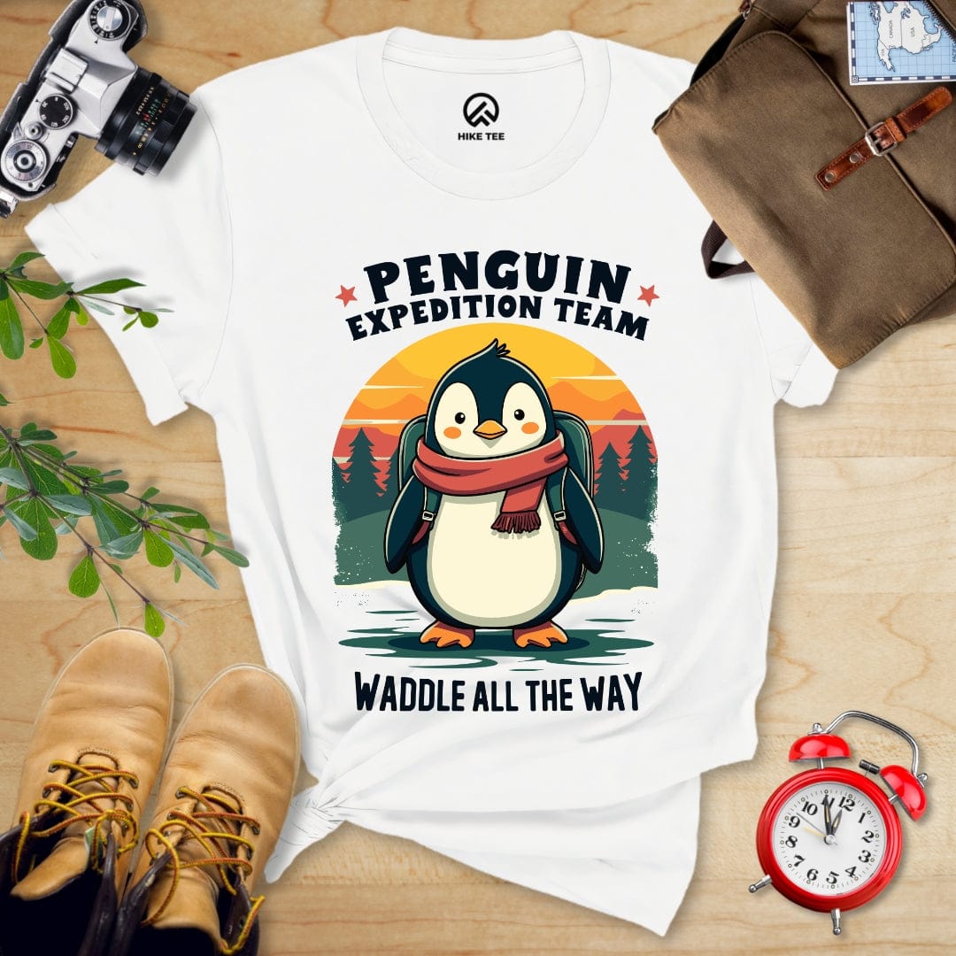 Hike Tee T-Shirt White / S Pinguin Expedition Team