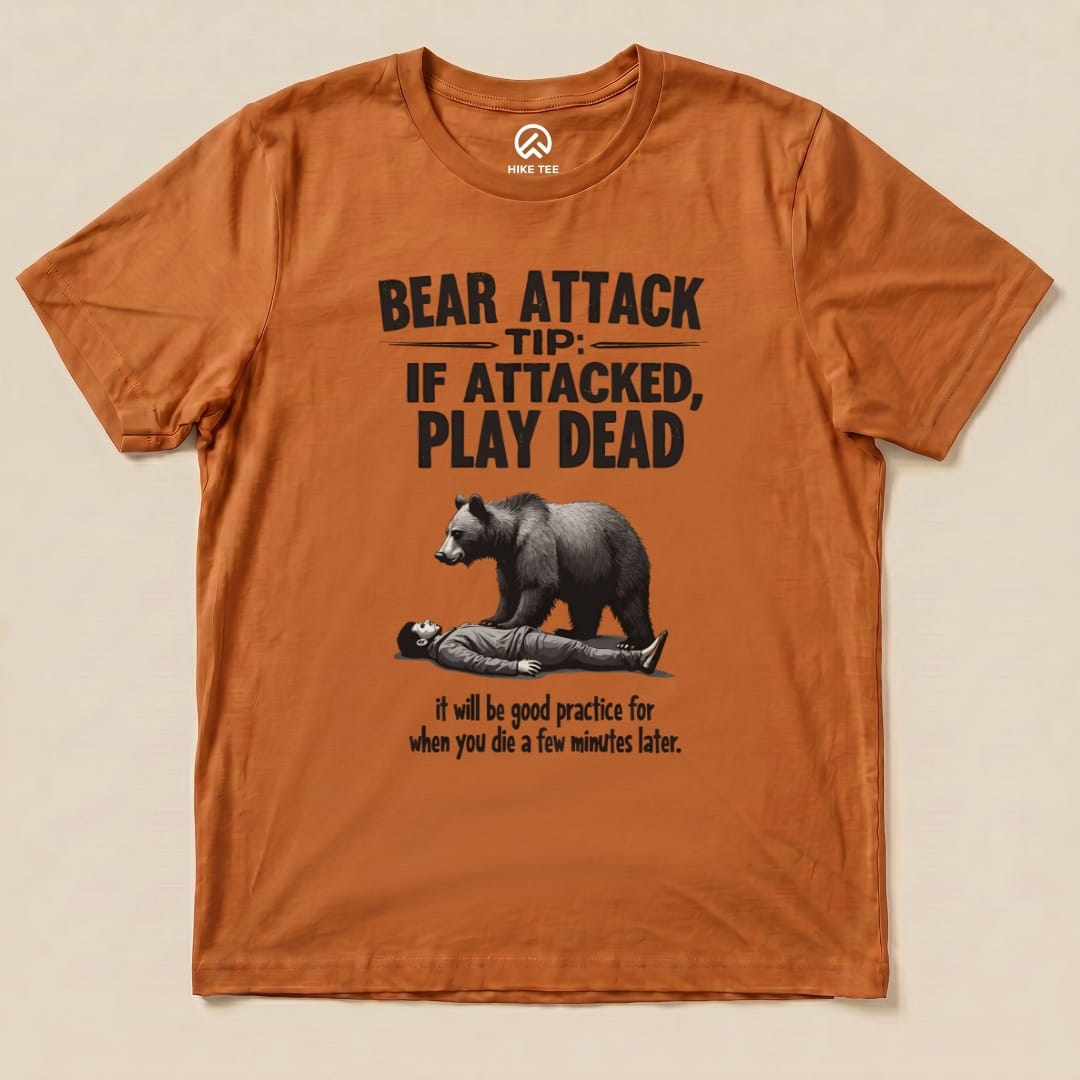 Hike Tee T-Shirt Autumn / S Play Dead Bear Attack Tip Shirt