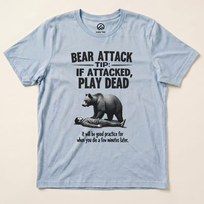 Hike Tee T-Shirt Baby Blue / S Play Dead Bear Attack Tip Shirt