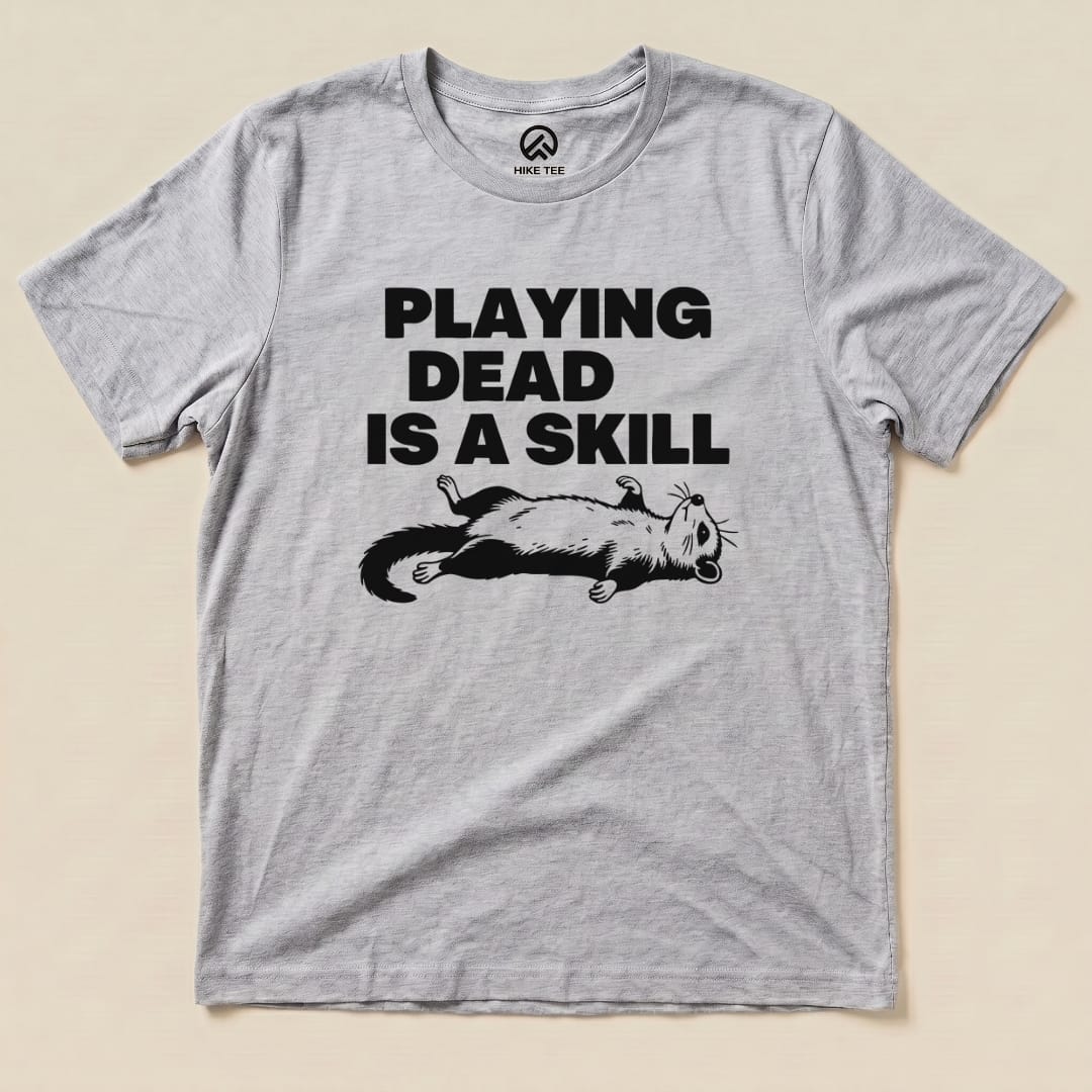 Hike Tee T-Shirt Athletic Heather / S Playing Dead Possum Shirt