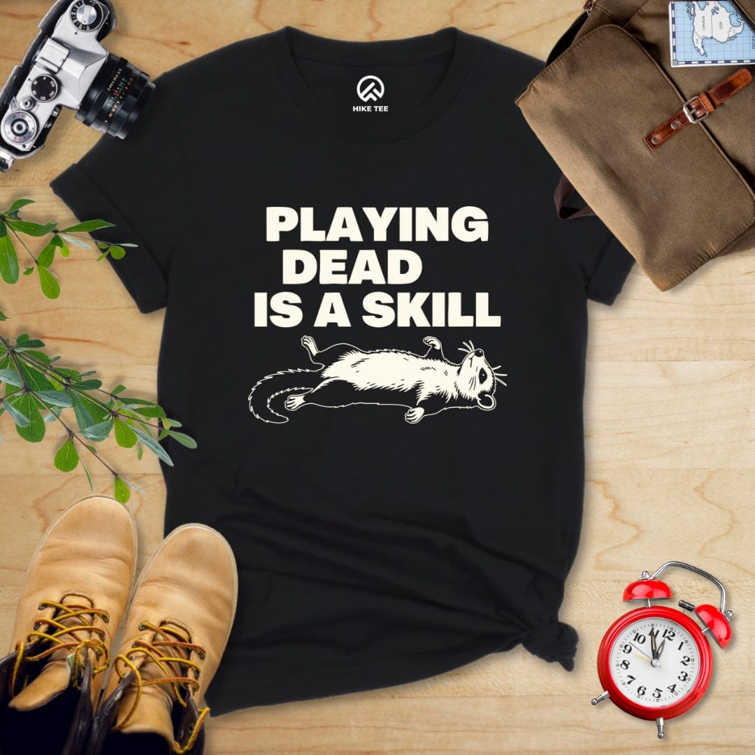 Hike Tee T-Shirt Black / S Playing Dead Possum Shirt