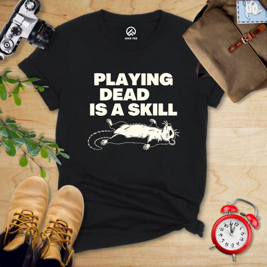 Hike Tee T-Shirt Black / S Playing Dead Possum Shirt
