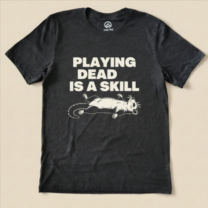 Hike Tee T-Shirt Dark Grey Heather / S Playing Dead Possum Shirt