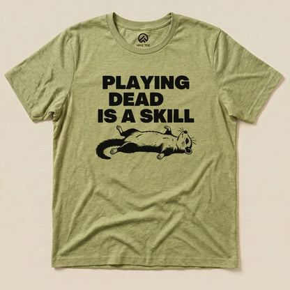 Hike Tee T-Shirt Heather Green / S Playing Dead Possum Shirt