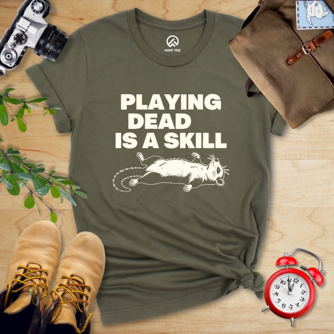 Hike Tee T-Shirt Military Green / S Playing Dead Possum Shirt
