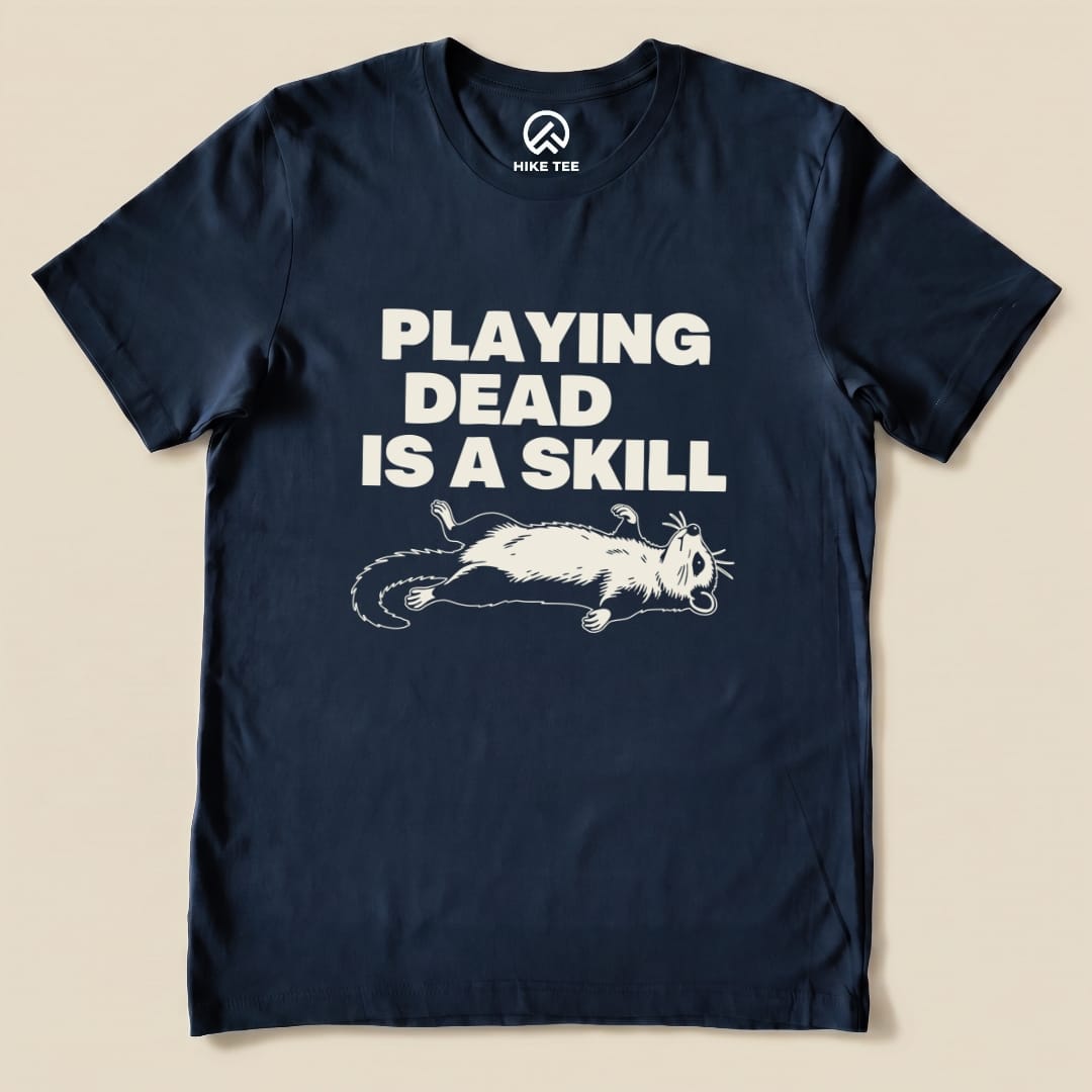 Hike Tee T-Shirt Navy / S Playing Dead Possum Shirt