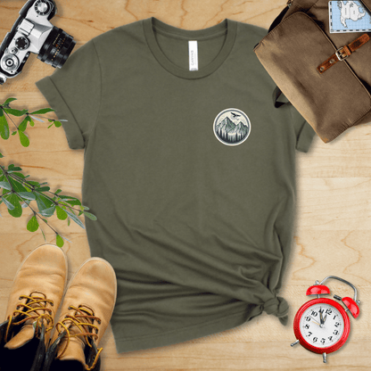 Printify T-Shirt Military Green / S Pocket Graphic Shirt