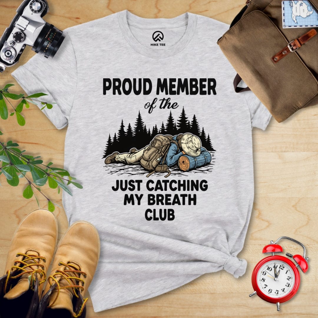 Hike Tee T-Shirt Athletic Heather / S Praud Member of Catching Breath Shirt