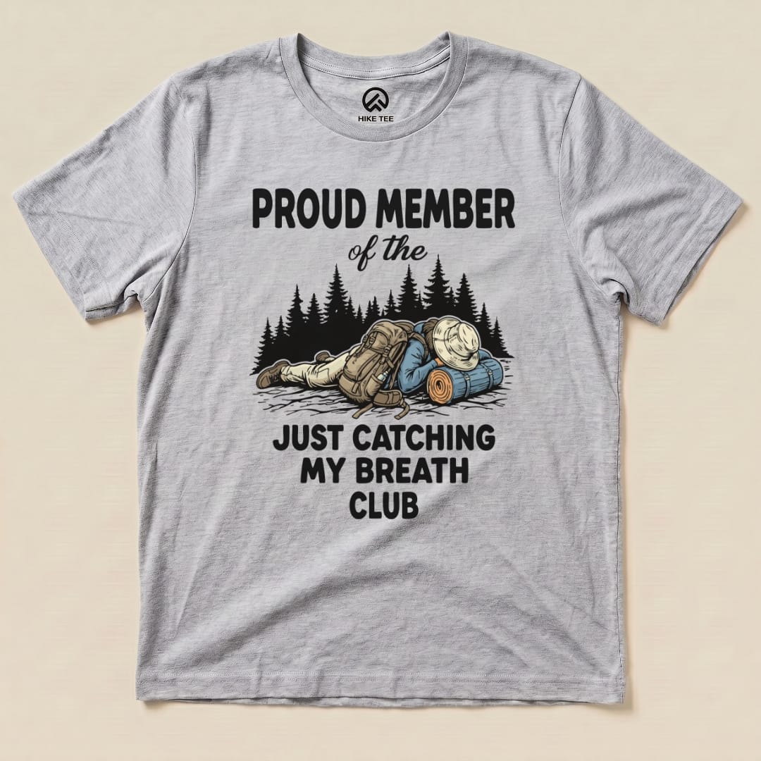 Hike Tee T-Shirt Athletic Heather / S Praud Member of Catching Breath Shirt