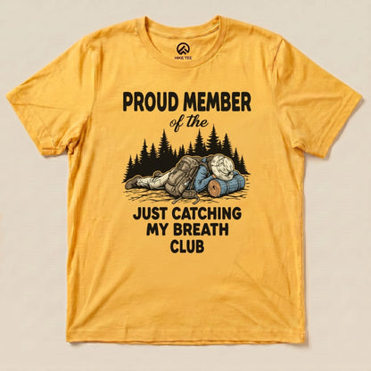 Hike Tee T-Shirt Gold / S Praud Member of Catching Breath Shirt