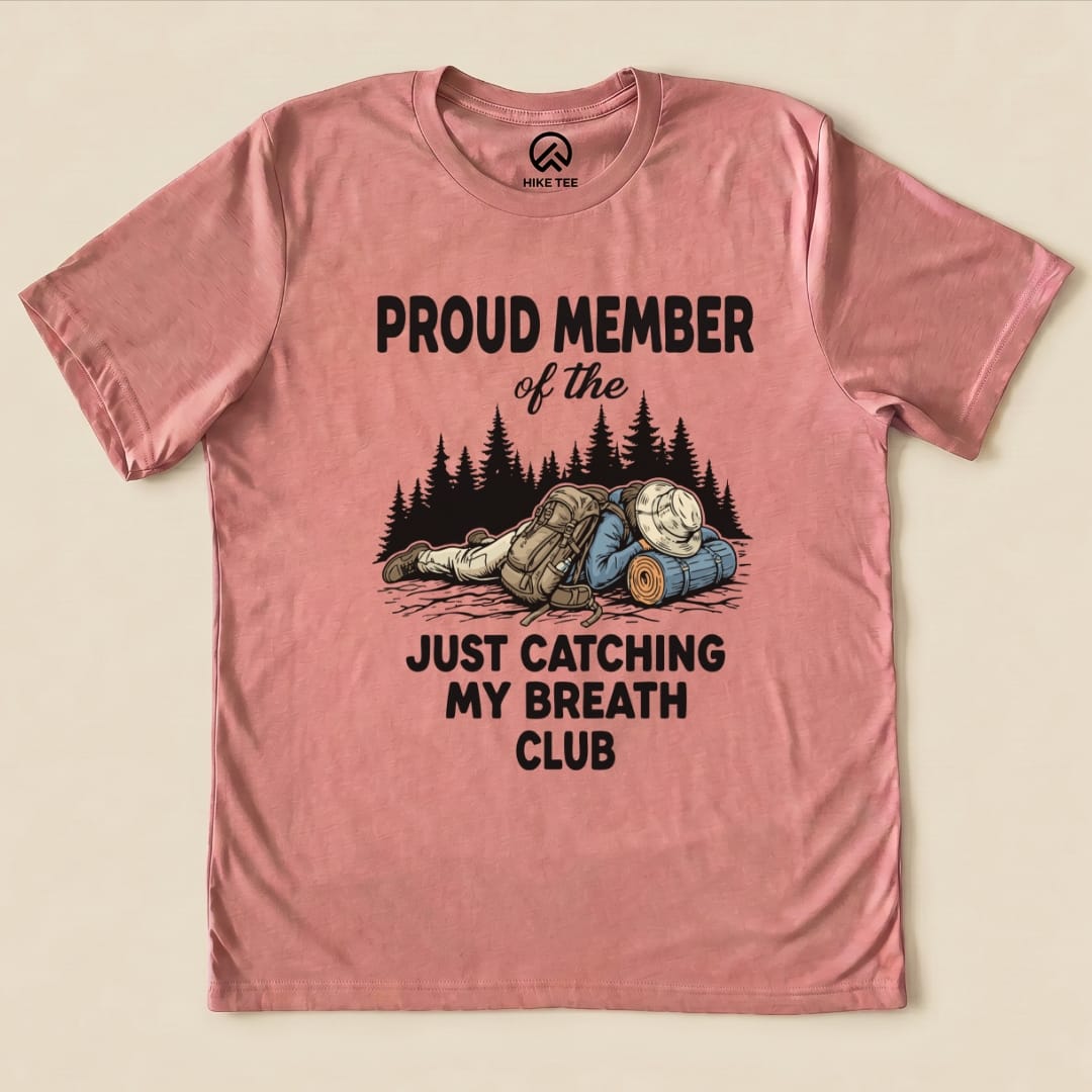 Hike Tee T-Shirt Heather Mauve / S Praud Member of Catching Breath Shirt