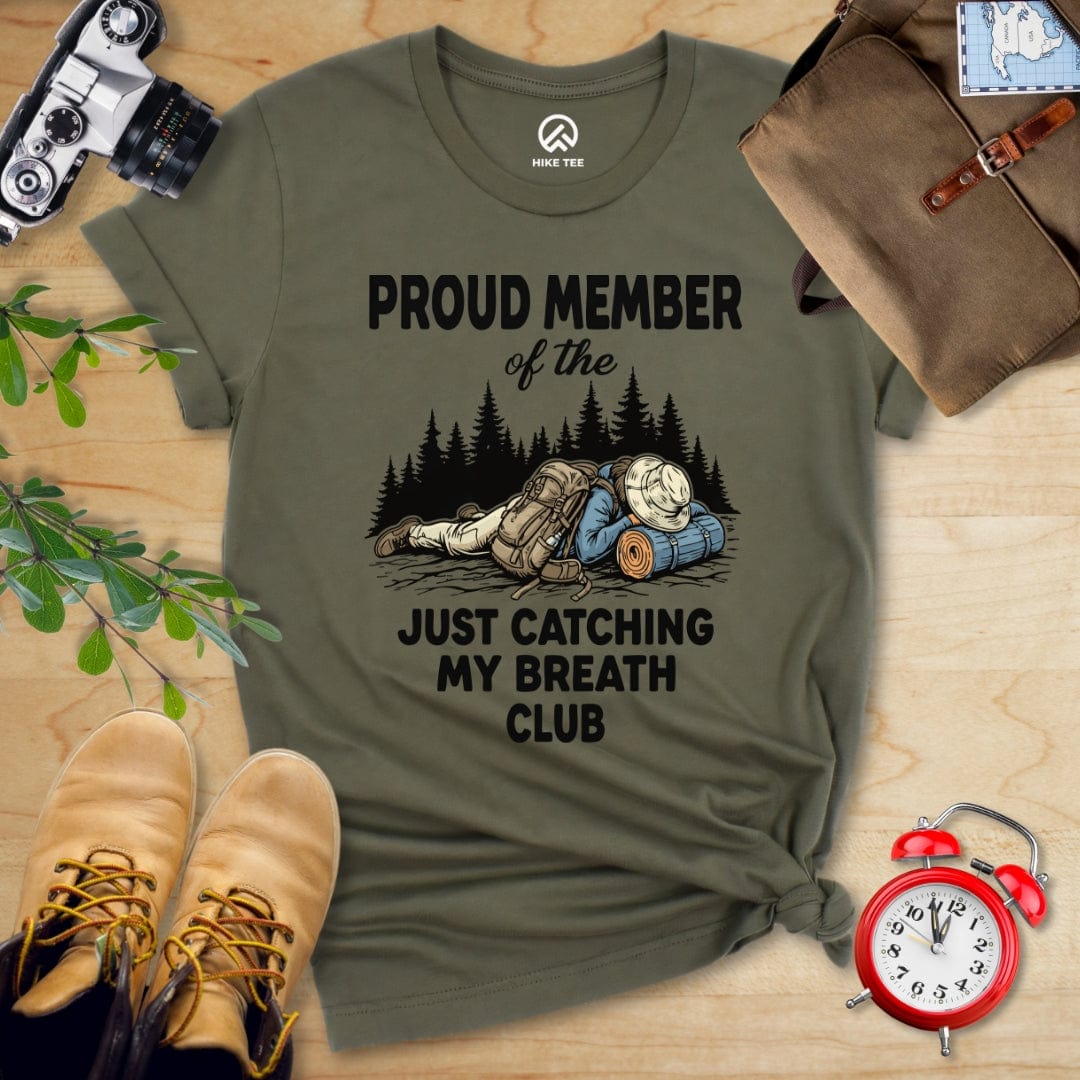 Hike Tee T-Shirt Military Green / S Praud Member of Catching Breath Shirt