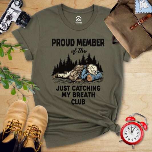 Hike Tee T-Shirt Military Green / S Praud Member of Catching Breath Shirt