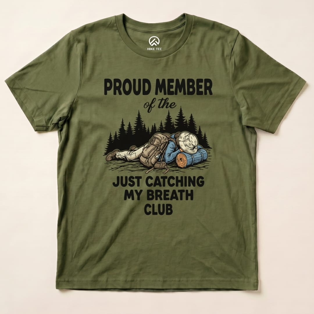 Hike Tee T-Shirt Military Green / S Praud Member of Catching Breath Shirt