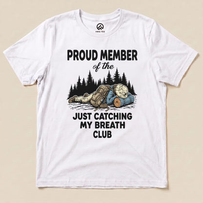 Hike Tee T-Shirt White / S Praud Member of Catching Breath Shirt
