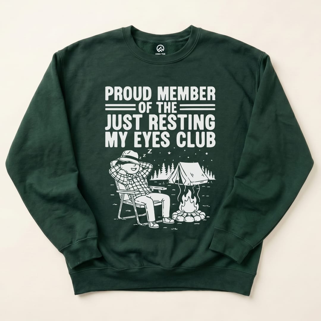 Praud Member Sweatshirt Hike Tee Sweatshirt Forest Green / S