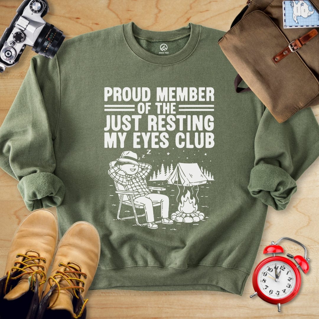 Hike Tee Sweatshirt Military Green / S Praud Member Sweatshirt