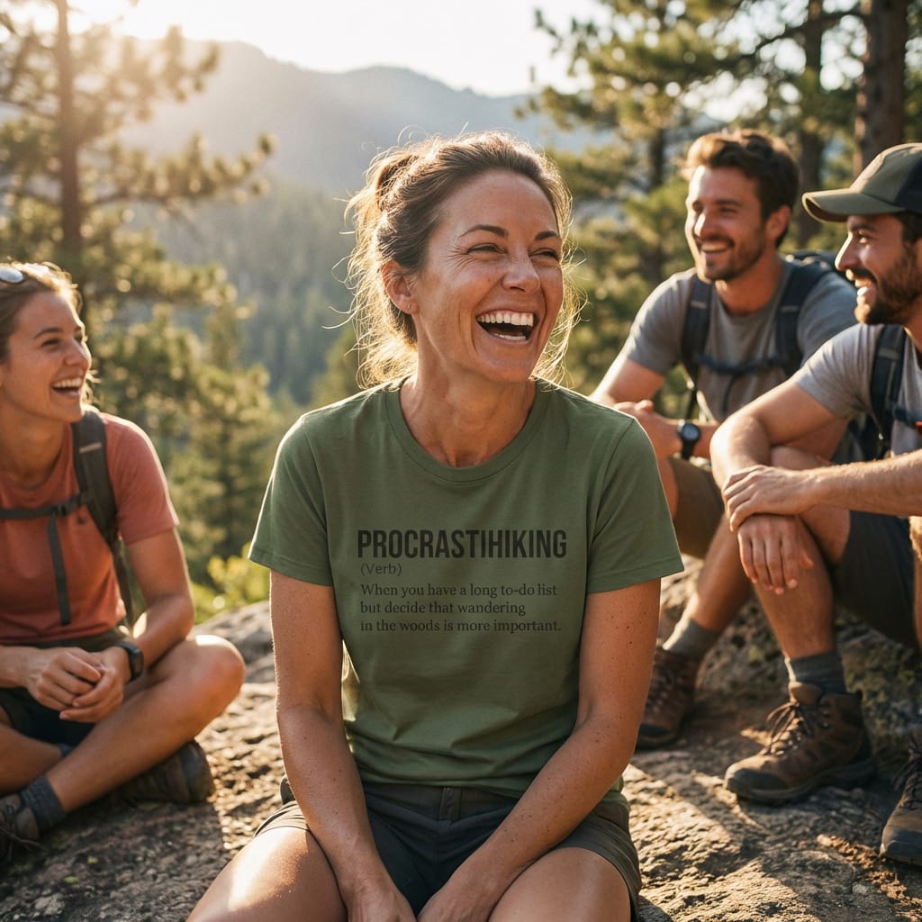 Hike Tee T-Shirt Procrastihiking Definition Shirt