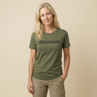 Hike Tee T-Shirt Procrastihiking Definition Shirt