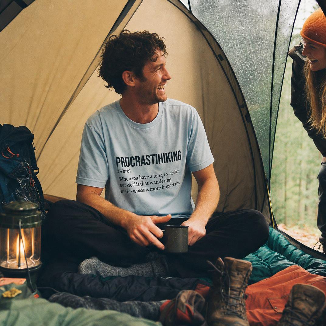Procrastihiking Definition Shirt Hike Tee T-Shirt