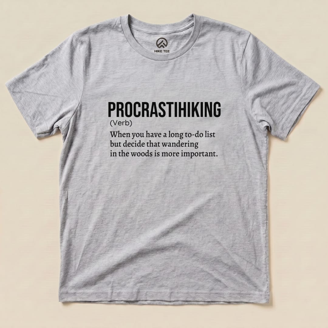 Hike Tee T-Shirt Athletic Heather / S Procrastihiking Definition Shirt