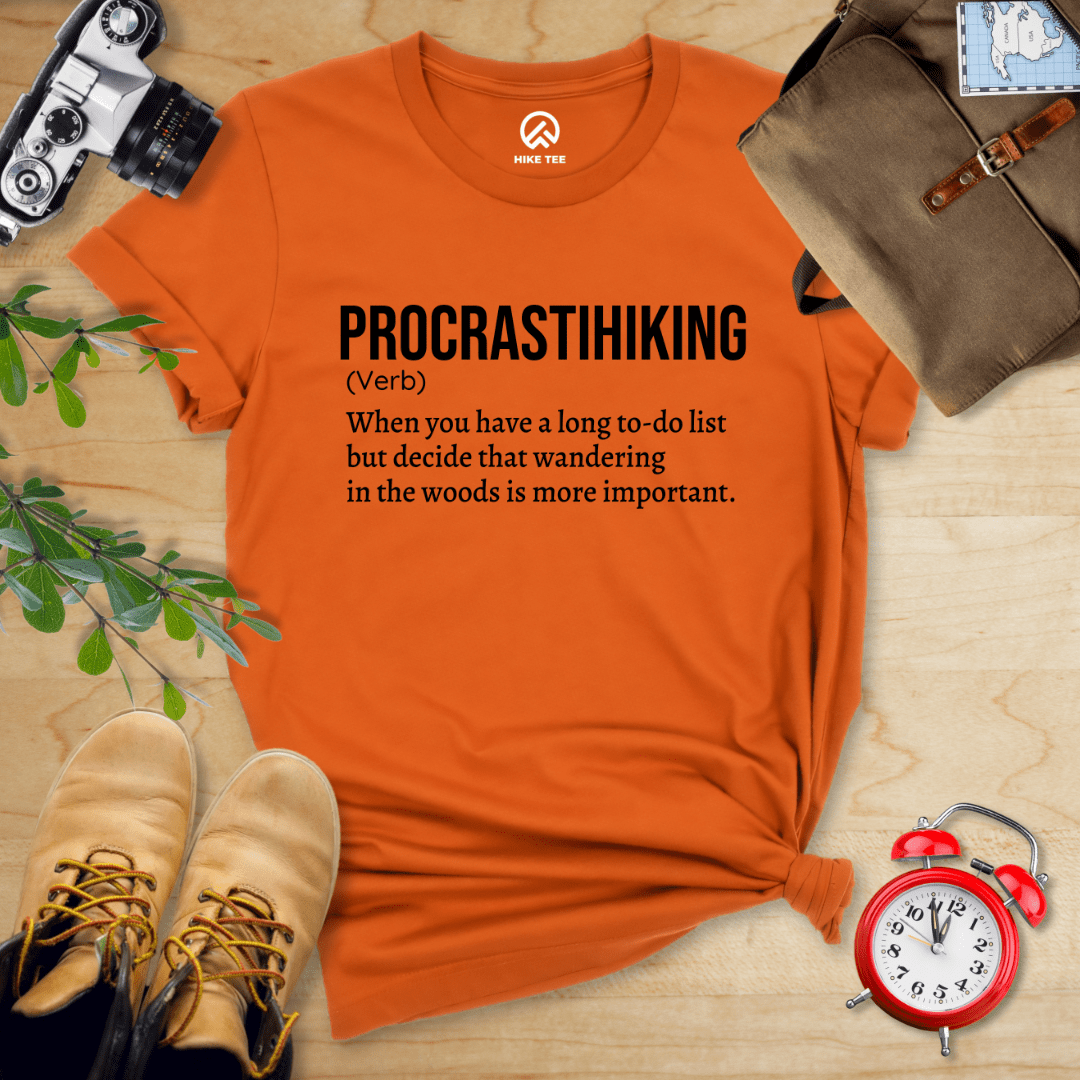 Hike Tee T-Shirt Autumn / S Procrastihiking Definition Shirt