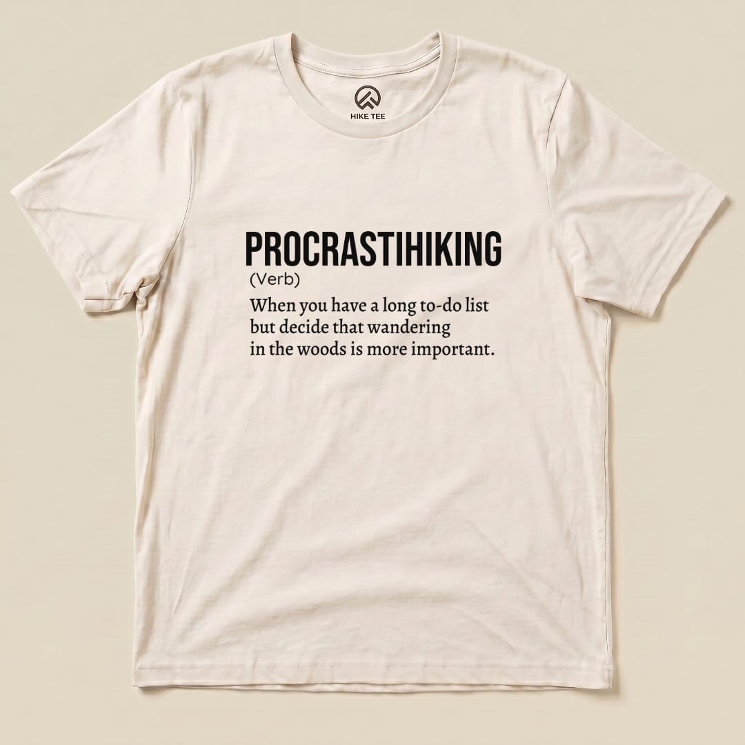 Hike Tee T-Shirt Natural / S Procrastihiking Definition Shirt