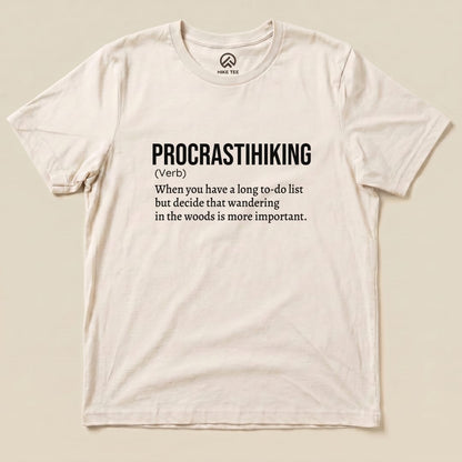 Hike Tee T-Shirt Natural / S Procrastihiking Definition Shirt