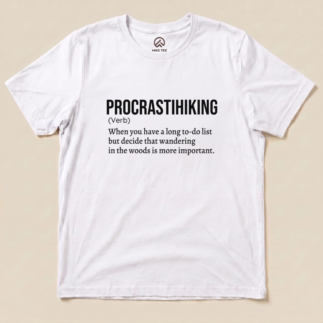 Hike Tee T-Shirt White / S Procrastihiking Definition Shirt