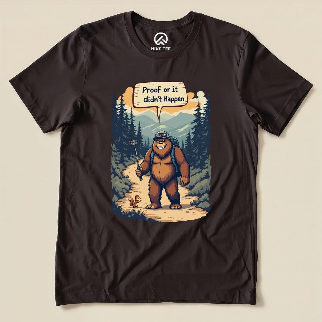 Hike Tee T-Shirt Brown / S Proof Bigfoot Shirt