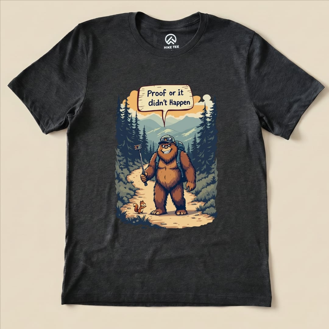 Hike Tee T-Shirt Dark Grey Heather / S Proof Bigfoot Shirt