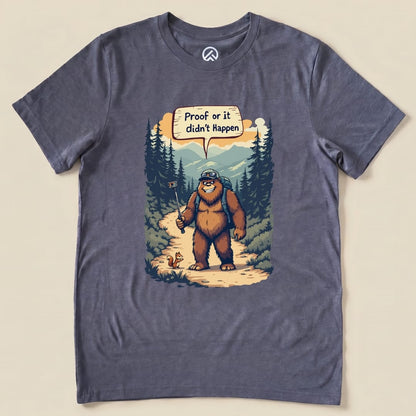 Hike Tee T-Shirt Heather Navy / S Proof Bigfoot Shirt