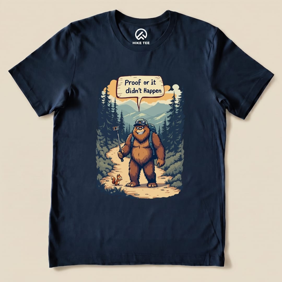 Hike Tee T-Shirt Navy / S Proof Bigfoot Shirt