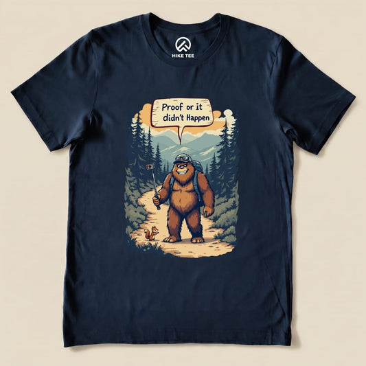 Hike Tee T-Shirt Navy / S Proof Bigfoot Shirt