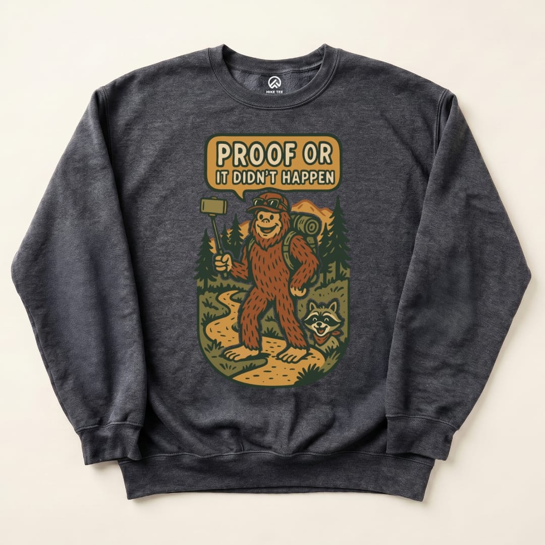 Proof Bigfoot Sweatshirt Hike Tee Sweatshirt Dark Heather / S