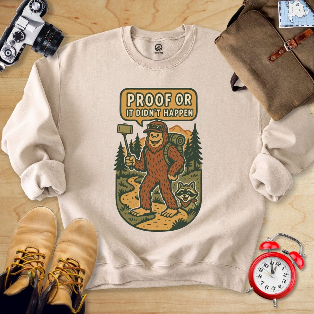 Printify Sweatshirt Sand / S Proof Bigfoot Sweatshirt