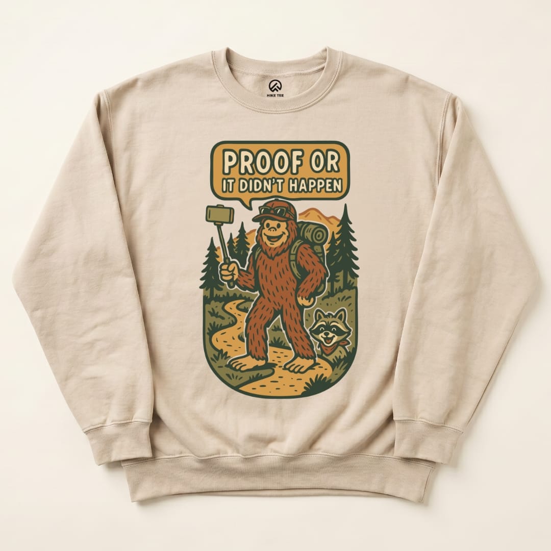 Proof Bigfoot Sweatshirt Hike Tee Sweatshirt Sand / S