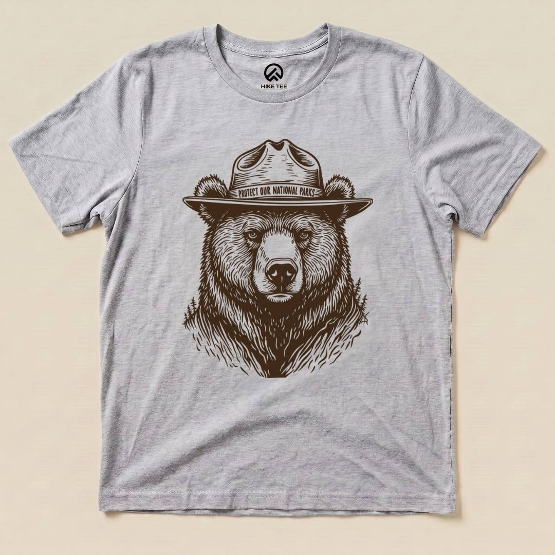 Protect National Parks Shirt Hike Tee T-Shirt Athletic Heather / S
