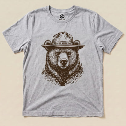Protect National Parks Shirt Hike Tee T-Shirt Athletic Heather / S