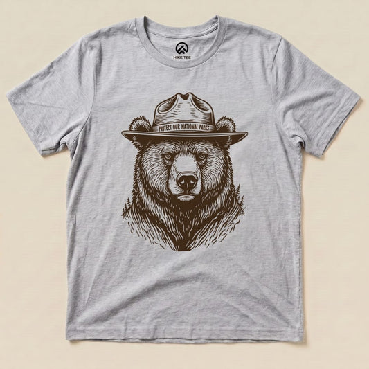 Protect National Parks Shirt Hike Tee T-Shirt Athletic Heather / S