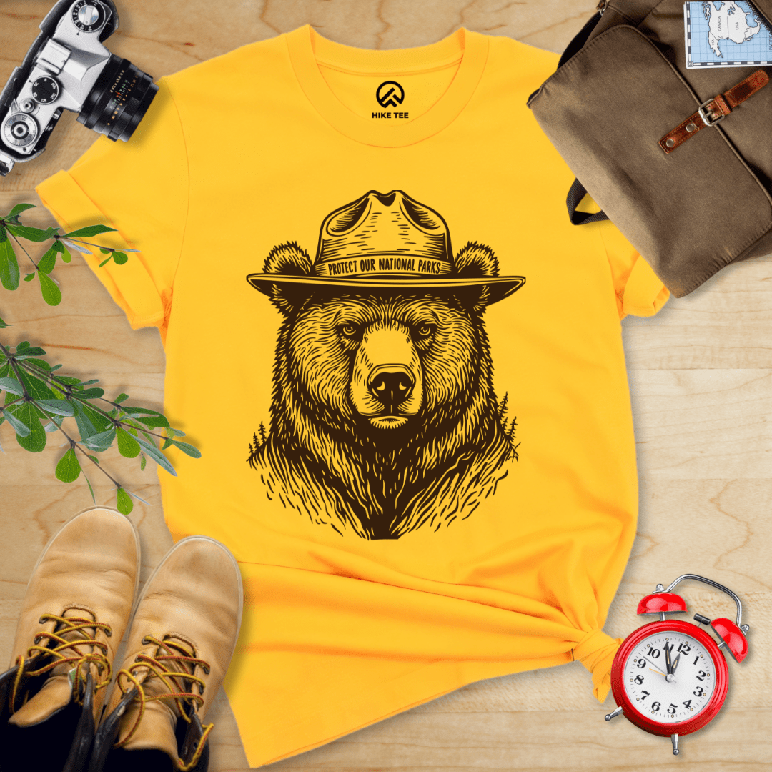 Hike Tee T-Shirt Gold / S Protect National Parks Shirt