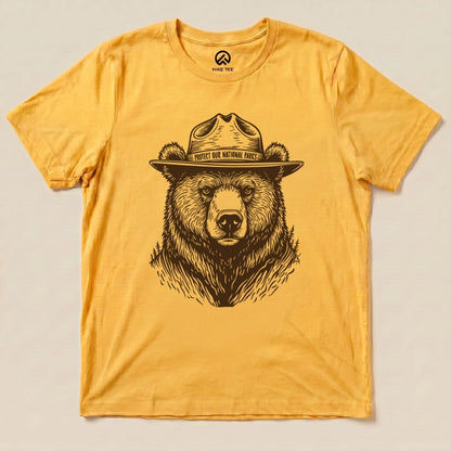 Protect National Parks Shirt Hike Tee T-Shirt Gold / S