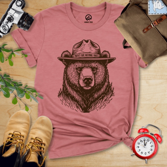 Hike Tee T-Shirt Heather Mauve / S Protect National Parks Shirt